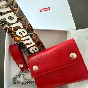 Supreme Vibrant Red Mens Wallet